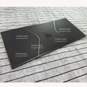 Malla metálica perforada negra de calidad para parrilla de altavoz con logotipo personalizado Cubierta de malla de rejilla de altavoz Parrilla de altavoces - Product Image 3
