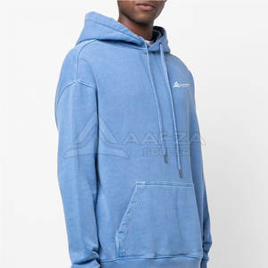 Sudadera con Capucha para Hombre, Estilo Casual, Lavado Ácido, 100% Algodón, Diseño Sólido, Temporada de Invierno, Precio de Fábrica, OEM Disponible - Product Image 4