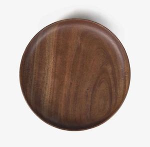 Plateau de service rond décoratif en bois de vente chaude pour la maison cuisine restaurant hôtel à bas prix - Product Image 2