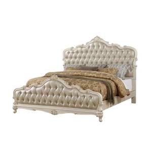 Classic French Vintage <b>Bed</b> - White Painted Mahogany - 314 - Product Image 1