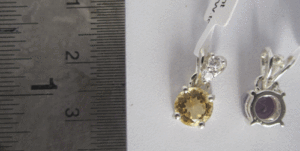 Trendy 14K & 18K Gold <b>Pendant</b> with Citrine White Topaz & <b>Emerald</b> Rhodium Plated for Engagement Rose Gold Necklace Chains - Product Image 1
