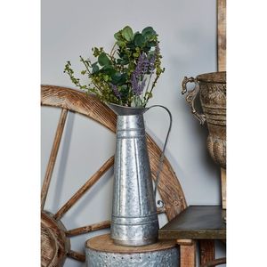 whole sale galvanized hanging planter for indoor plants galvanized bucket <b>wall</b> planter with hole farm house <b>flower</b> vase - Product Image 5
