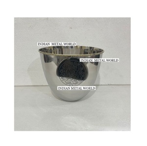 Exclusive Quality Silver Metal Chocolate Bowl Unique Design Round Chocolate <b>Sweets</b> Serving Bowl Chocolate Stand For <b>Parties</b> Use - Product Image 1