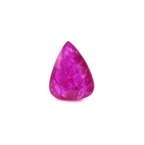 Natural Mozambique Untreated Ruby Pear 2cts Loose Gemstone Citrine <b>Material</b> with Pink <b>Red</b> and Yellow Colors - Product Image 1