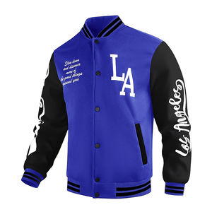 Veste d'université décontractée pour hommes, mode d'extérieur magnifiquement imprimée avec décoration à motifs, version ample de printemps de la veste universitaire - Product Image 2