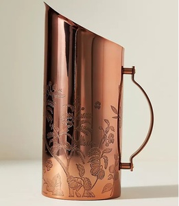 Jarra de cobre inspirada en diseño único con gran capacidad ideal para cocinas tradicionales o mesa decorativa - Product Image 6