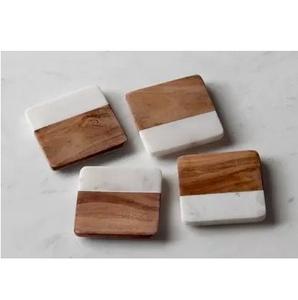 Wholesale Resin & Wood New Design Customized Round Hottest Drink <b>coaster</b> Wooden <b>Holder</b> <b>with</b> Tea <b>Coasters</b> Super Quality - Product Image 6