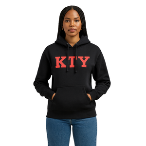 DST Delta Black Pullover Hoodie Premium Cotton Blend Greek Sorority Apparel Divine Nine HBCU Greek Life Clothing Custom - Product Image 1