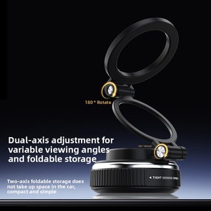 ที่ยึดโทรศัพท์มือถือในรถยนต์แบบแม่เหล็กยืดหยุ่นพร้อมที่บังแดดแบบพกพา ขายดีที่สุดปี 2025 ปรับความสูงได้สำหรับ <span class=keywords><strong>iPhone</strong></span> 17/16 ขายส่ง - Product Image 2