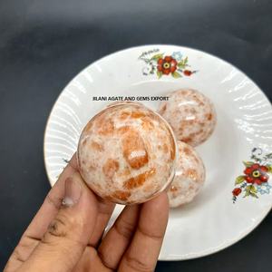 Sphère en pierre semi-précieuse de cristal de soleil naturel poli de haute qualité, agate, quartz, faite à la main pour la décoration de la maison, chakra - Product Image 6