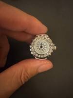 Montre bague réglable en alliage style rétro vintage pour femme, bijou de mode, cadeau pour lui et pour elle