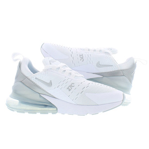 Zapatos Nike Air Max 270 para mujer Color: Blanco/Platino Metálico 100% auténtico - Product Image 1