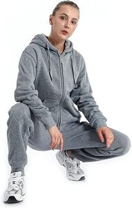 Ensemble de survêtements respirants 100% coton molletonné personnalisés pour femmes pull à capuche poches vêtements de salon confortables pour l'hiver confort décontracté - Product Image 4