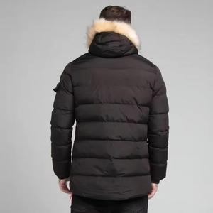 แจ็กเก็ตขนเป็ดสำหรับผู้ชาย, เสื้อแจ็คเก็ตแบบเปิดลงแห้งเร็วระบายอากาศได้ดีด้านหน้าสำหรับใส่กลางแจ้งมีบริการ OEM สีและโลโก้ตามสั่ง - Product Image 2