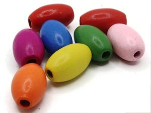 Cuentas de Madera en Forma de Corazón, Cuentas de Madera de Colores y Formas Personalizadas, Producto Artesanal Indio - Product Image 6