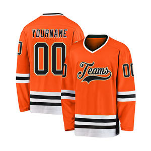 OEM venta al por mayor de camisetas de hockey transpirables cosidas personalizadas deportes al aire libre equipo de hockey sobre hielo desgaste - Product Image 1