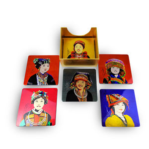 Servilleteros y posavasos de laca hechos a mano de Vietnam, artesanía de material natural tradicional de fábrica en Vietnam - LRC6008 - Product Image 3