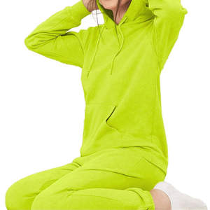 Nuevo Conjunto Deportivo de Invierno de Felpa con Logotipo de Pedrería para Mujer, Fabricantes de Ropa, Conjunto de 2 Piezas, Conjunto Deportivo para Correr - Product Image 4