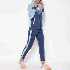 New Style Custom LOGO Eco-Friendly Plus Size Solid High Quality 100% Cotton Casual Sweatsuit with Hood Oversized <b>Tracksuit</b> Women - Product Image 6