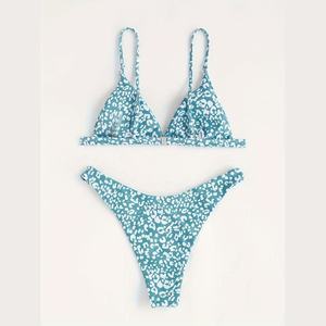 Bikini Micro Mini de Lujo para Mujer 2026, con Logotipo Personalizado en 3D, Traje de Baño Deportivo con Estampado de Leopardo, Conjunto de 2 Piezas, Ropa de Playa Sexy - Product Image 1