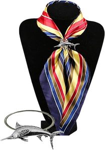 Marlin Fish Fine English Pewter On A Bufanda Servilletero Metal para Party Table Center pieces Unique Home Decor Servilletero - Product Image 5