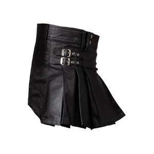 Kilt en cuir pour hommes de conception personnalisée professionnelle Kilt traditionnel en cuir de qualité supérieure pour hommes à vendre - Product Image 4