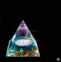 Premium-Qualität Gravierte Nubische Pyramiden-Achat-Kugel Edelstein Orgon Yoga Meditation Heilung Hochzeitsdekoration