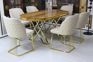 Conjuntos de comedor modernos y elegantes de lujo, muebles contemporáneos elegantes para su espacio de comedor - Product Image 4