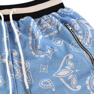 Best Selling Men's High Street Style Solid Pattern Breathable Mesh Shorts Mid Waist Customized Colors Factory Direct Supply - Product Image 6