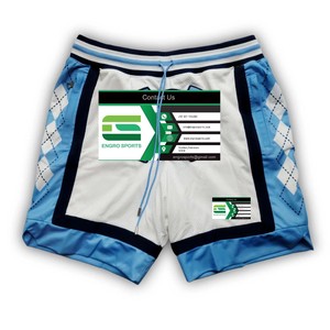 Shorts de basket en velours côtelé 100% polyester, style vintage uni, évacuation de l'humidité, couture de conception articulée, personnalisable, haute qualité - Product Image 1