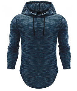 Sudadera con capucha personalizable en blanco OEM para hombre de mezcla de algodón de tamaño europeo y americano - Product Image 5