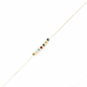 7-Row Waterway <b>Bracelet</b> 925 Sterling <b>Silver</b> with Colored Stones Elegant Crystal <b>Bracelets</b> & <b>Bangles</b> - Product Image 4