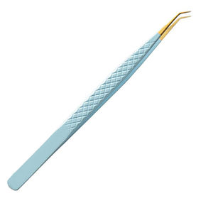 Pinces à cils en acier inoxydable à pointe microfibre, pinces à cils personnalisées - Product Image 1