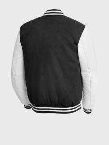 Veste universitaire personnalisée avec broderie de logo, manches en cuir, veste universitaire en laine, veste de baseball pour hommes - Product Image 4