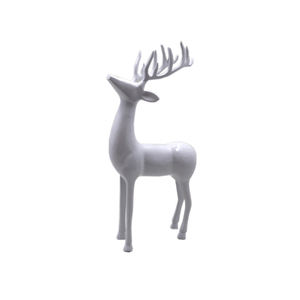 Venta al por mayor a granel decorativo elegante Reno aluminio blanco acabado Navidad para la decoración del hogar - Product Image 1