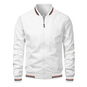2024 hommes vestes hommes couleur unie décontracté Baseball hommes veste Logo personnalisé veste de haute qualité - Product Image 2