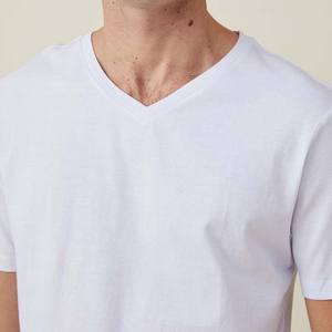 Wholesale OEM Latest 100% Polyester Cotton with Custom Logo Men's <b>V</b>-<b>neck</b> <b>T</b> <b>Shirt</b> Men's Clothing <b>T</b> <b>Shirts</b> Premium Quality - Product Image 3