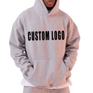 Sweat à capuche oversize pour homme à imprimé bouffant Sweat-shirt en coton épais Black Line Label Streetwear de haute qualité pour la vente en gros - Product Image 5