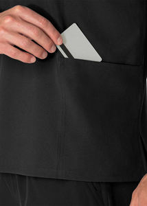 Uniformes à col en V personnalisés pour femmes combinaison médicale anti-rides avec tissu tissé pour salon de beauté - Product Image 6