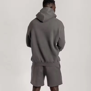 Ensemble de sweats à capuche pour hommes de la meilleure qualité, couleur gris foncé, manches longues, vêtements de rue, ensemble de sweats à capuche pour hommes avec logo personnalisé - Product Image 2