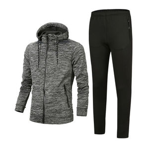 2025ชุดวอร์ม2ชิ้นสำหรับผู้ชายชุดออกกำลังกายสไตล์ฮิปฮอปและชุดกีฬาชุดออกกำลังกาย2ชิ้นสำหรับฤดูใบไม้ร่วง - Product Image 2