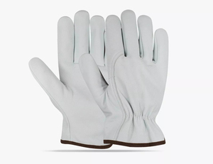 Gants de sécurité en coton durable pour travaux de mécanique sur ligne de montage avec design en cuir anti-coupure et antidérapant - Product Image 1