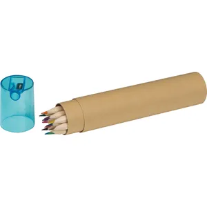Set di 12 Matite Colorate Personalizzate MIA, Gadget Premium per Arte e Creatività - Product Image 2
