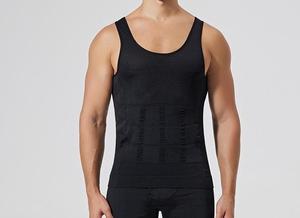 เสื้อกล้ามคอตตอน5% สแปนเด็กซ์95% สำหรับผู้ชายเสื้อกล้ามฟิตเนสไซส์ปกติของผู้ชายเสื้อกล้ามโครงแข็ง - Product Image 3