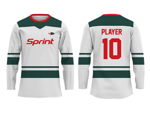 เสื้อทีมฮ็อกกี้น้ำแข็งแบบทีมมีตัวเลือกสีและชื่อที่กำหนดเองได้ไม่จำกัด - Product Image 1