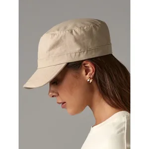 Custom Cotton Army <b>Cap</b> with <b>Flat</b> Brim for Promotional Merchandising - Product Image 1