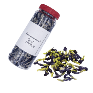 Thé aux fleurs de pois papillon biologique naturellement bleu, sans caféine, pétales cueillis à la main - Product Image 5