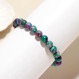 Bracelet unisexe en pierre naturelle RUBIS ZOISITE MUNTAHA AGATE EXPORT Qualité supérieure Fait main Matériel cristallin Thème amour Feng Shui - Product Image 3
