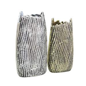 แจกันดอกไม้โลหะทำด้วยมือแจกันตกแต่งหรูหราทันสมัยทำด้วยมือสำหรับการตกแต่งห้องนั่งเล่นที่หรูหรา - Product Image 1