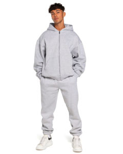 2025 Latest Design Zipper <b>Tracksuits</b> Contrast <b>Stitch</b> Oversized Jogging <b>Tracksuit</b> 500 Gsm French Terry Boxy Fit <b>TrackSuit</b> For Man - Product Image 1